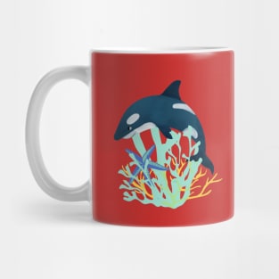 Whale and the underwater world Mug